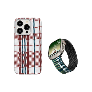Weaving+|red-white-blue MagEZ Case 4 for iPhone 15 Series