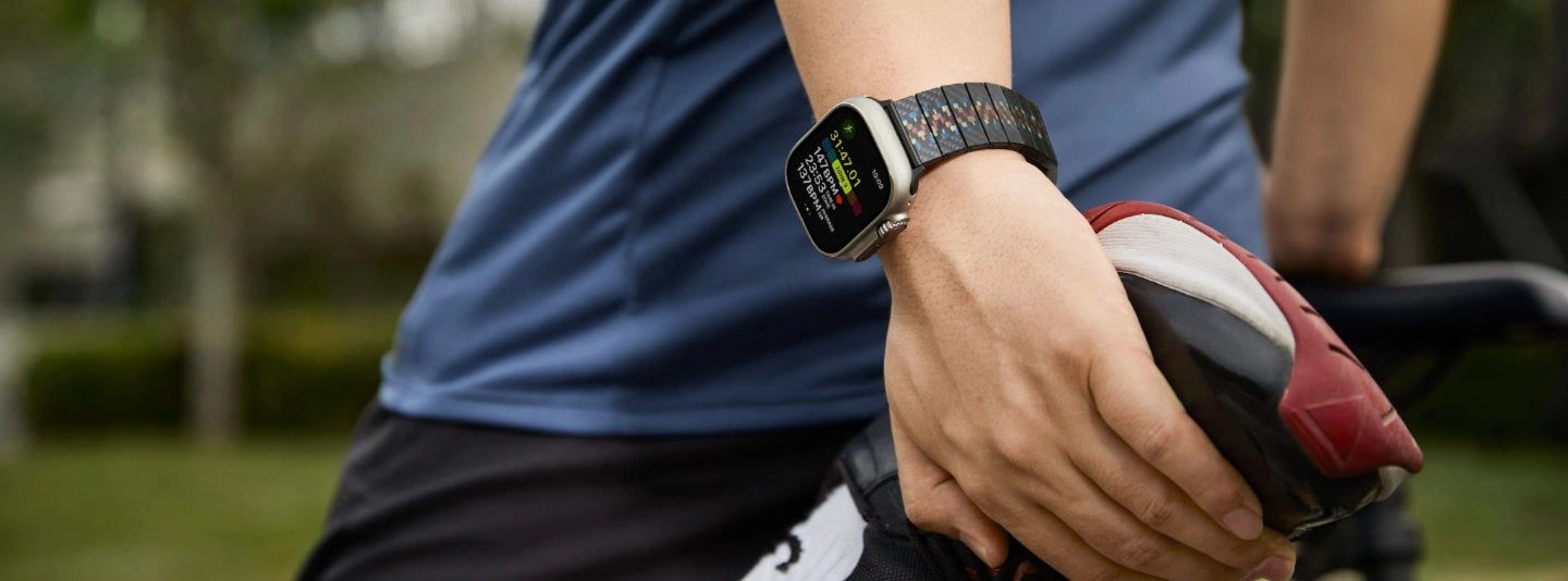 カーボンファイバーウォッチバンド(ラプソディ)Apple Watch用