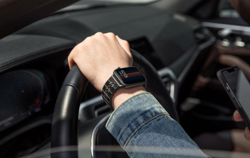 カーボンファイバーウォッチバンド(ラプソディ)Apple Watch用