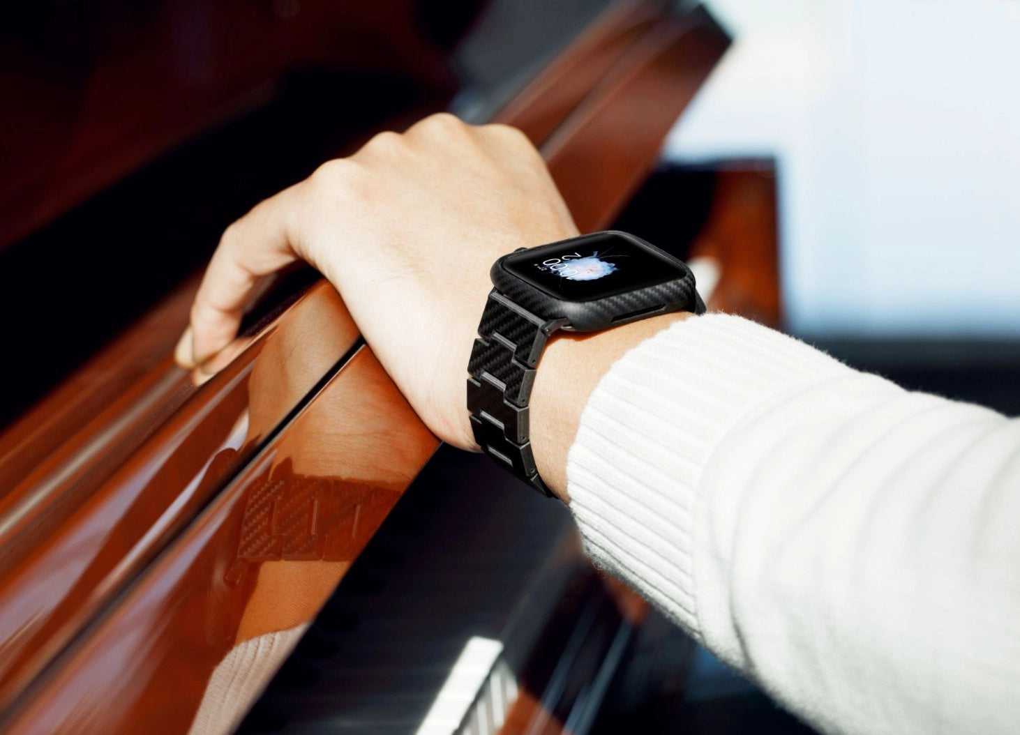 カーボンファイバー製アップル・ウォッチ・バンド - 38/40 & 42/44mm