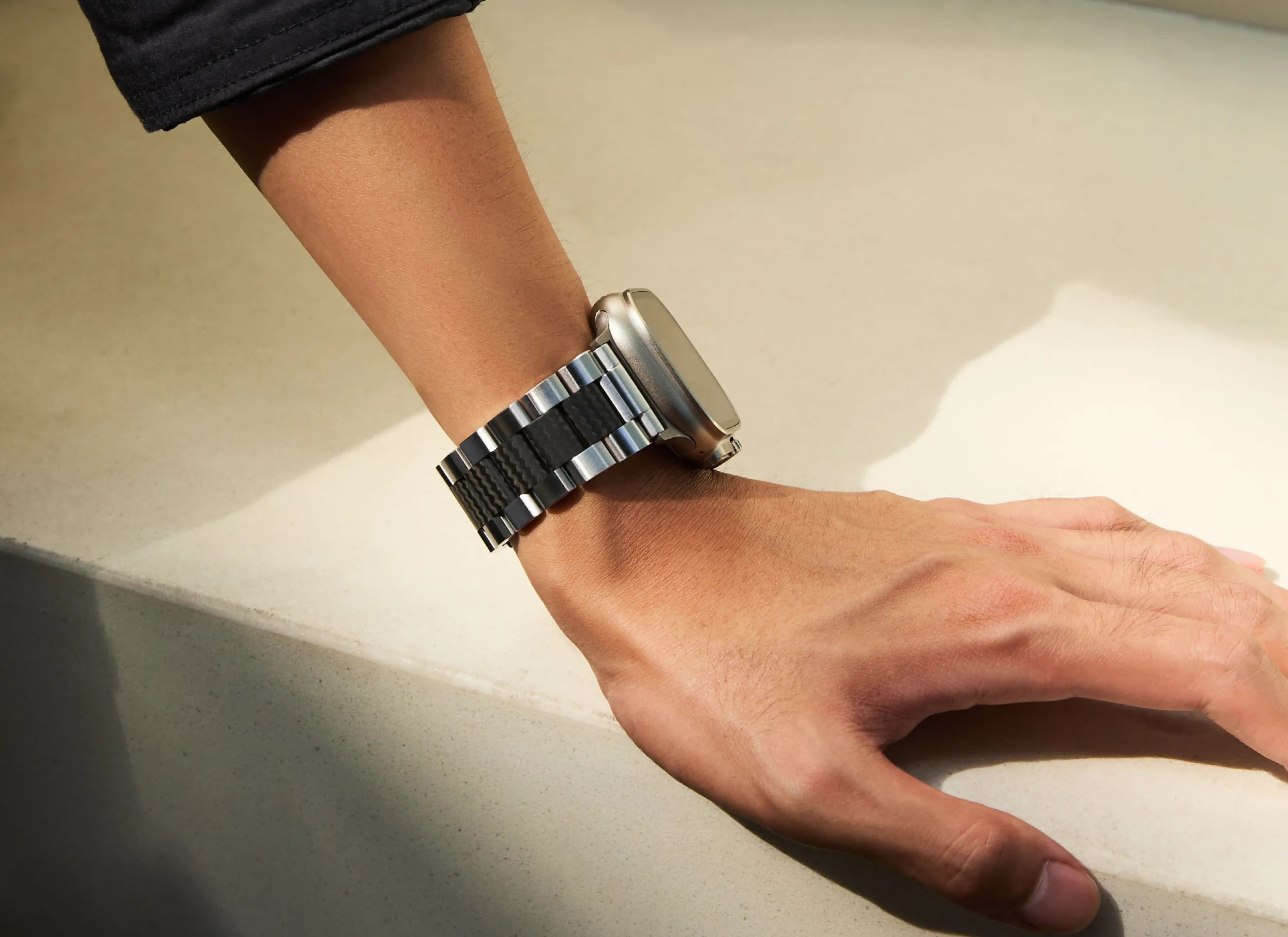 PITAKA Temporal Vessel メタル × カーボンファイバー Apple Watchバンド — TATV
