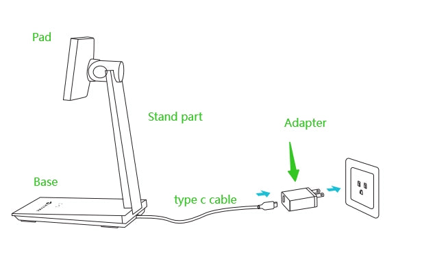 Magnetic Wireless Charging Stand for iPad