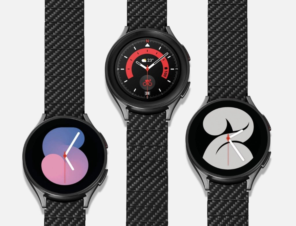 Galaxy Watch用カーボンファイバー製ウォッチバンド - PITAKA